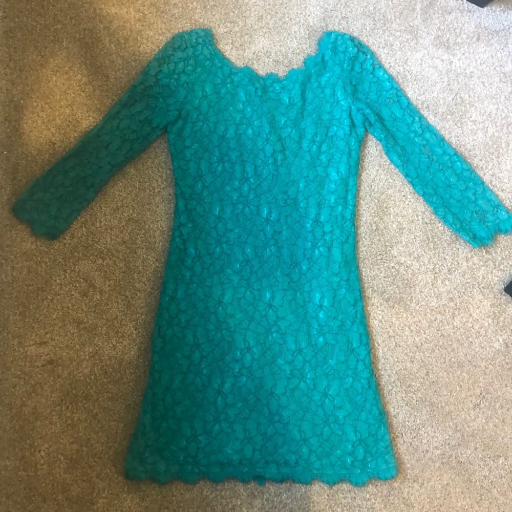 Green emerald Diane von Furstenberg dress